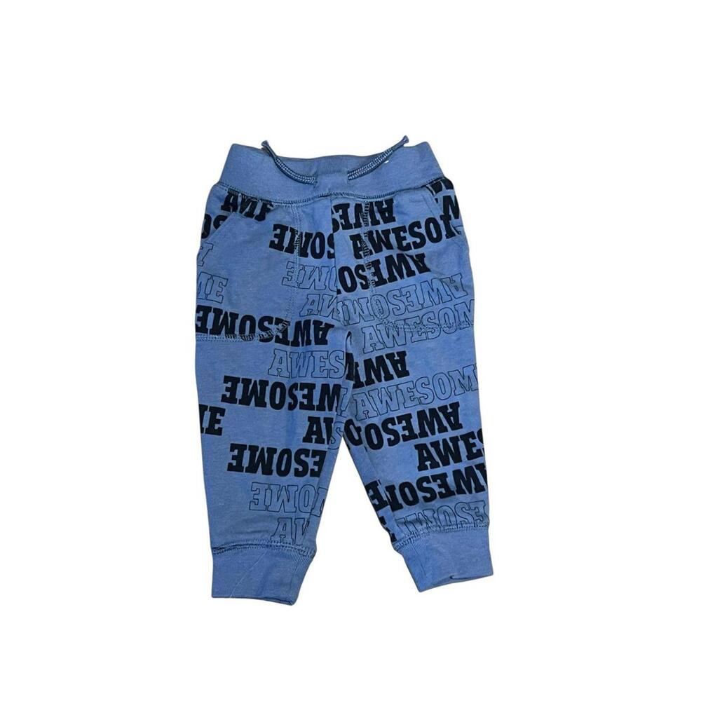 Garanimals 12M Blue “Awesome” Jogger Sweatpants